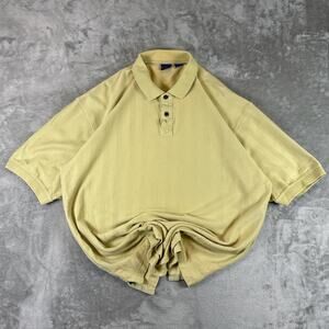 Pendleton Men’s Polo Shirt XL Yellow 100% Cotton Classic Style